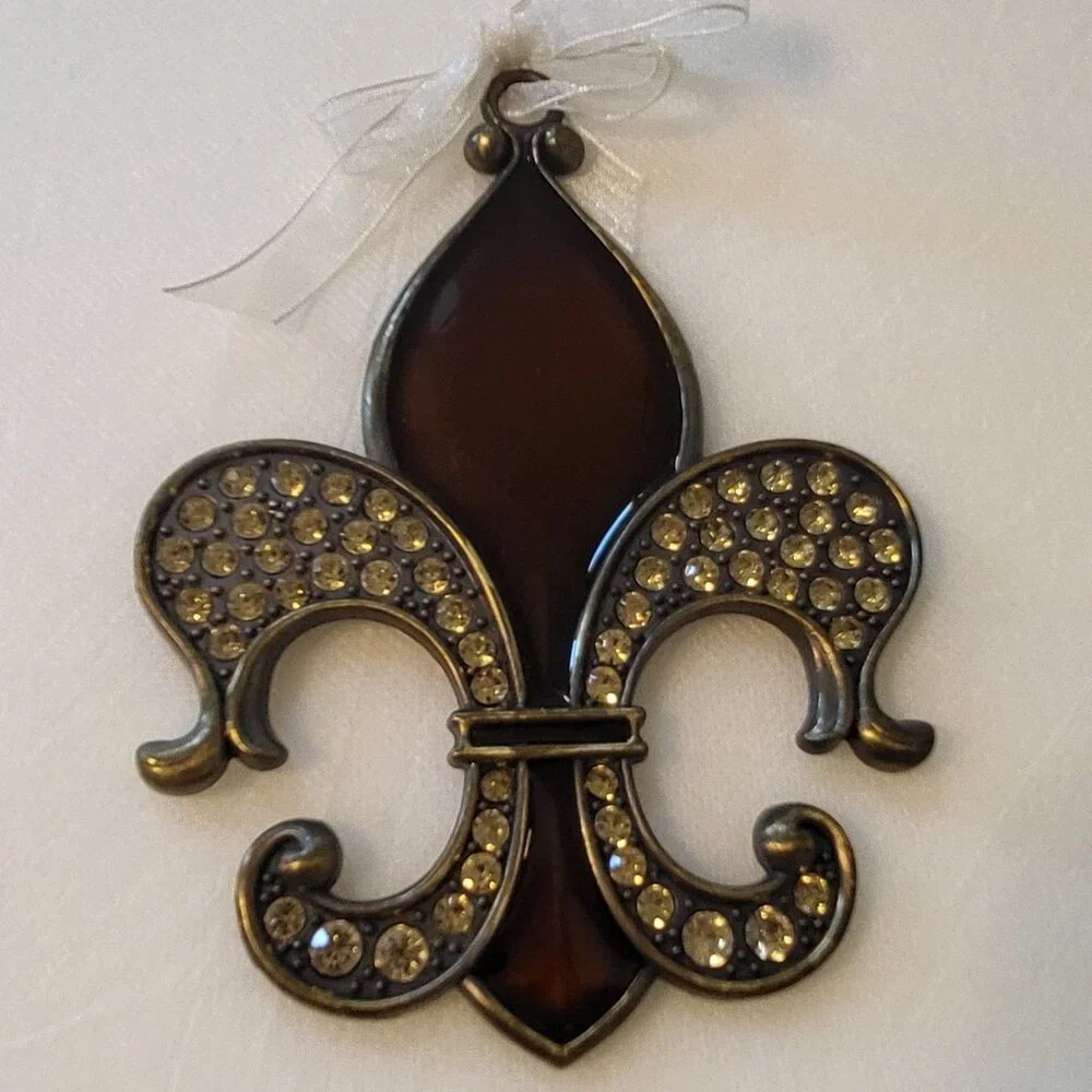 Fleur de Lis Ornament Christmas Tree Hanging Decoration NOLA Saints